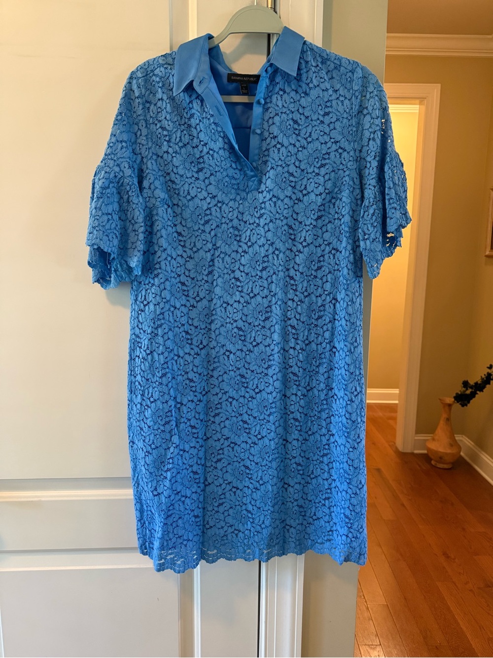 Banana Republic Periwinkle Blue Shirt Dress